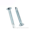 Blue White Zinc Cross Counterk Drill Nail Screw